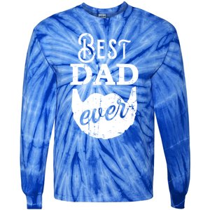 Best Dad Ever Gift For Bearded Daddys Father's Day Cute Gift Tie-Dye Long Sleeve Shirt