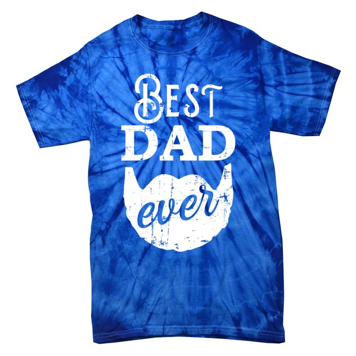 Best Dad Ever Gift For Bearded Daddys Father's Day Cute Gift Tie-Dye T-Shirt