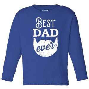 Best Dad Ever Gift For Bearded Daddys Father's Day Cute Gift Toddler Long Sleeve Shirt