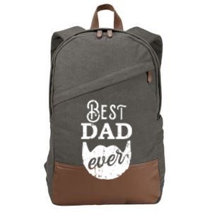 Best Dad Ever Gift For Bearded Daddys Father's Day Cute Gift Cotton Canvas Backpack