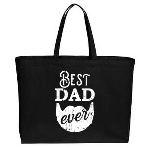 Best Dad Ever Gift For Bearded Daddys Father's Day Cute Gift Cotton Canvas Jumbo Tote