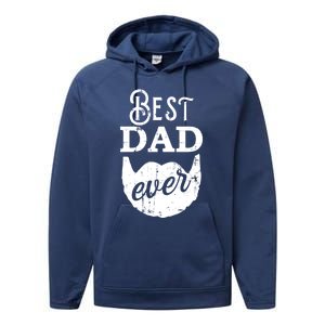 Best Dad Ever Gift For Bearded Daddys Father's Day Cute Gift Performance Fleece Hoodie