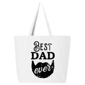 Best Dad Ever Gift For Bearded Daddys Father's Day Cute Gift 25L Jumbo Tote