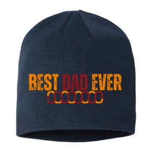 Best Dad Ever Happy Fathers Day Sustainable Beanie