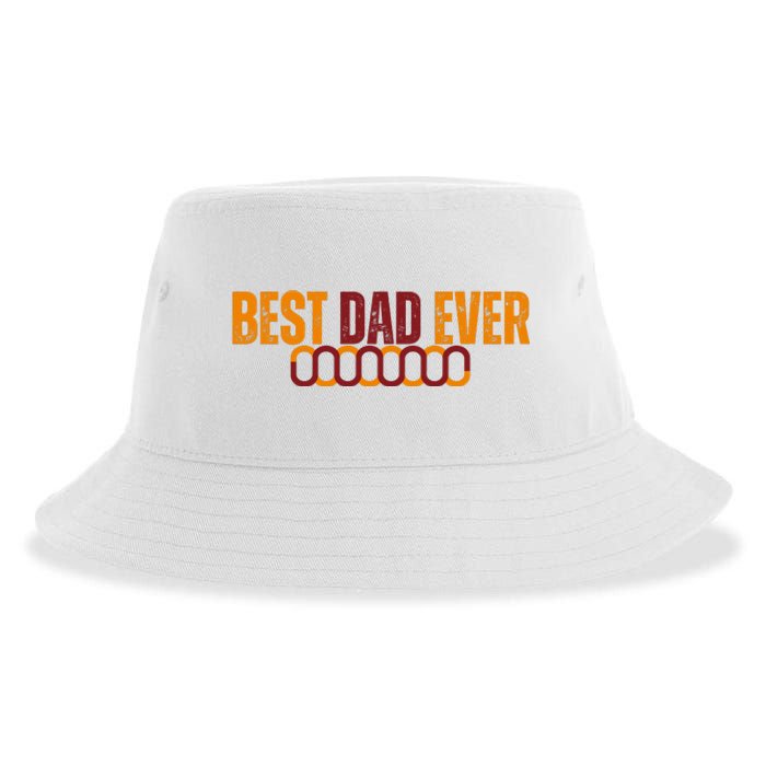 Best Dad Ever Happy Fathers Day Sustainable Bucket Hat