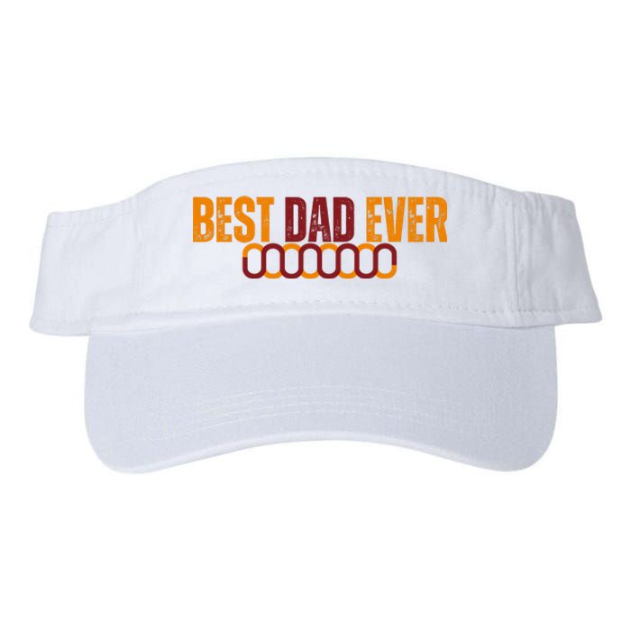 Best Dad Ever Happy Fathers Day Valucap Bio-Washed Visor