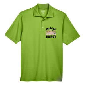 Big Deck Energy | Funny Back Yard Deck Owner & Carpentry Pun Men's Origin Performance Pique Polo