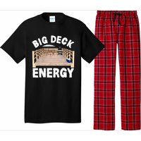 Big Deck Energy | Funny Back Yard Deck Owner & Carpentry Pun Pajama Set