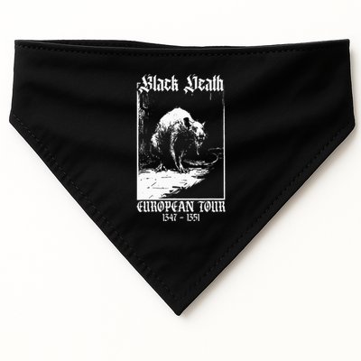 Black Death European Plague Rat Medieval History Goth USA-Made Doggie Bandana