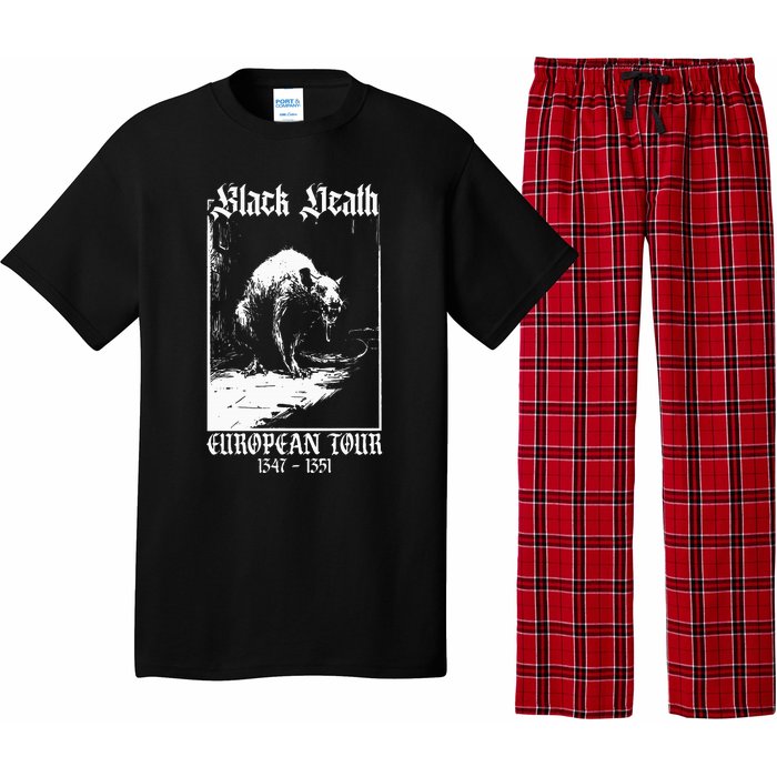 Black Death European Plague Rat Medieval History Goth Pajama Set