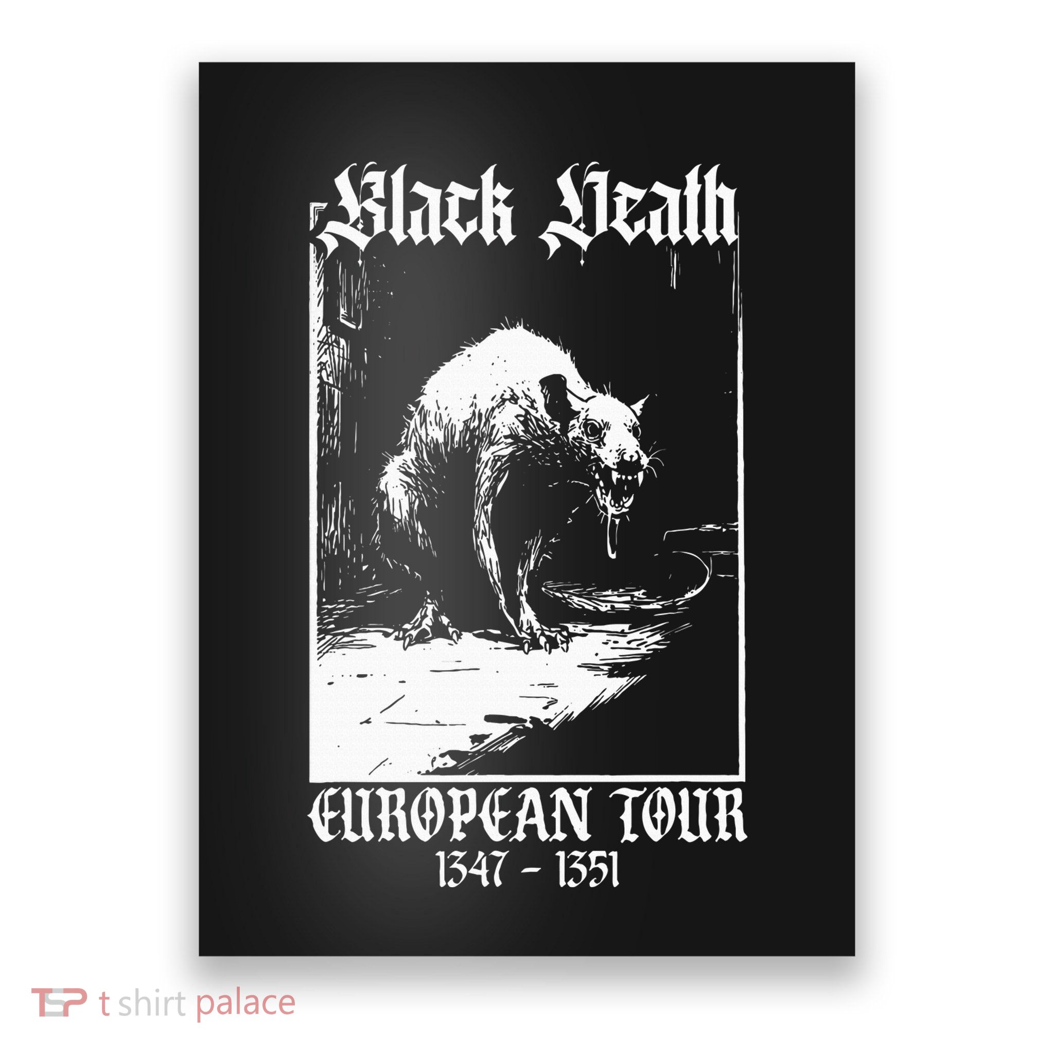 Black Death European Plague Rat Medieval History Goth Poster