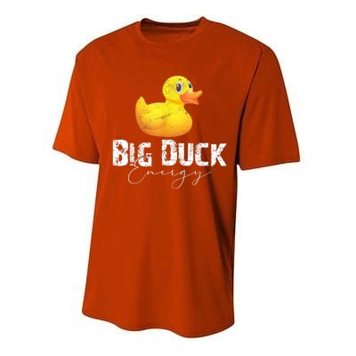 Big Duck Energy Yellow Rubber Duck Lover Performance Sprint T-Shirt