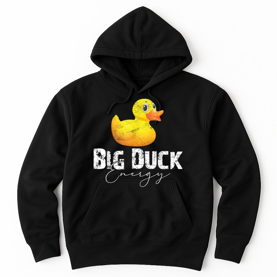 Big Duck Energy Yellow Rubber Duck Lover Hoodie