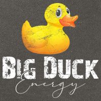 Big Duck Energy Yellow Rubber Duck Lover Cotton Canvas Backpack