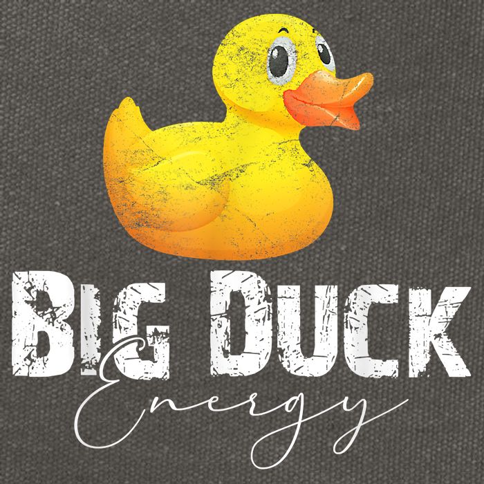 Big Duck Energy Yellow Rubber Duck Lover Cotton Canvas Backpack