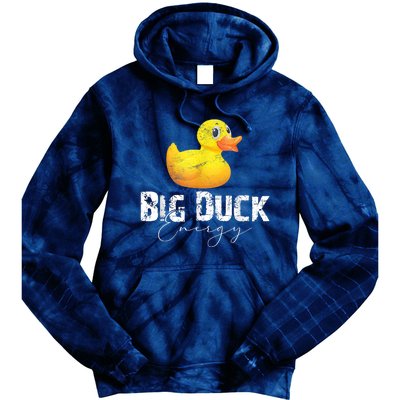 Big Duck Energy Yellow Rubber Duck Lover Tie Dye Hoodie