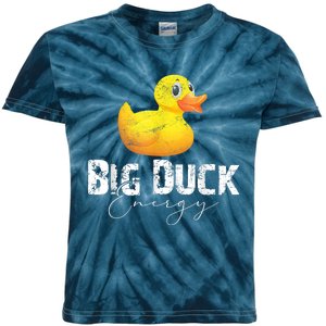 Big Duck Energy Yellow Rubber Duck Lover Kids Tie-Dye T-Shirt