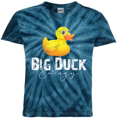 Big Duck Energy Yellow Rubber Duck Lover Kids Tie-Dye T-Shirt