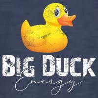 Big Duck Energy Yellow Rubber Duck Lover Vector Backpack