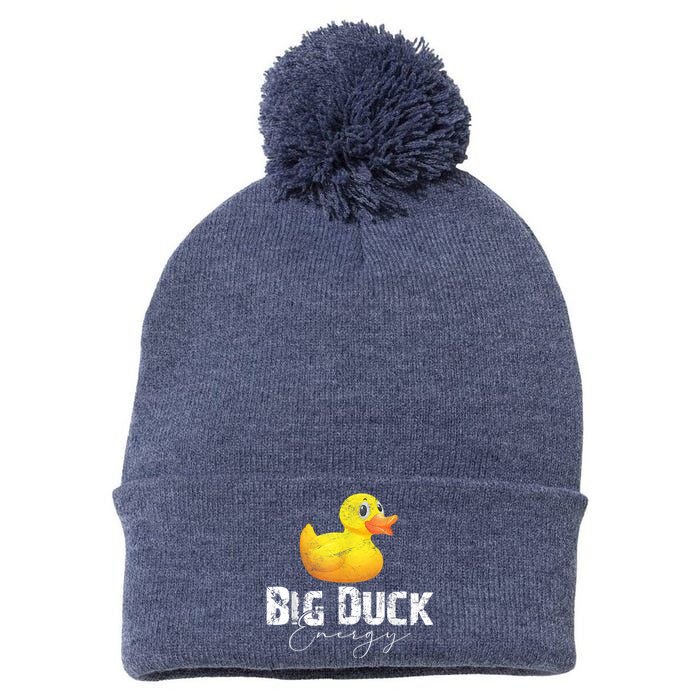 Big Duck Energy Yellow Rubber Duck Lover Pom Pom 12in Knit Beanie