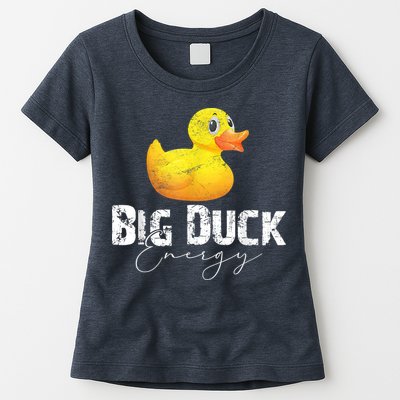 Big Duck Energy Yellow Rubber Duck Lover Womens T-Shirt