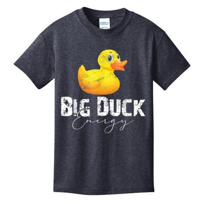 Big Duck Energy Yellow Rubber Duck Lover Kids T-Shirt