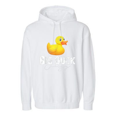 Big Duck Energy Yellow Rubber Duck Lover Garment-Dyed Fleece Hoodie