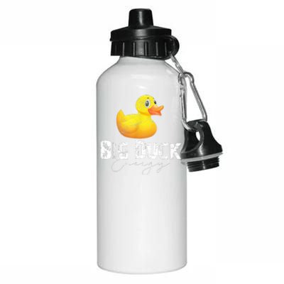 Big Duck Energy Yellow Rubber Duck Lover Aluminum Water Bottle