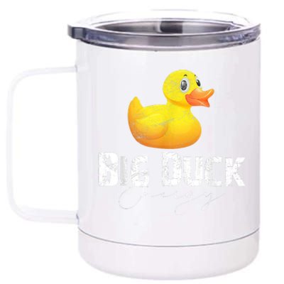 Big Duck Energy Yellow Rubber Duck Lover 12 oz Stainless Steel Tumbler Cup