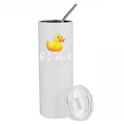 Big Duck Energy Yellow Rubber Duck Lover Stainless Steel Tumbler