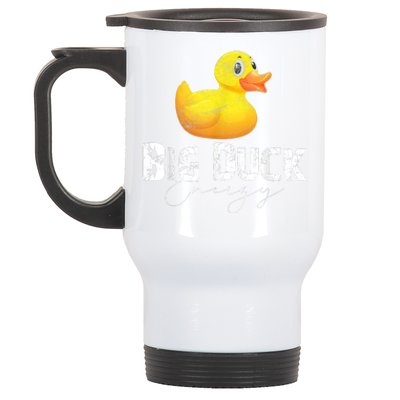 Big Duck Energy Yellow Rubber Duck Lover Stainless Steel Travel Mug