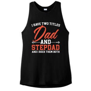 Best Dad Ever Papa Daddy Fatherhood Fathers Day Great Gift Ladies PosiCharge Tri-Blend Wicking Tank