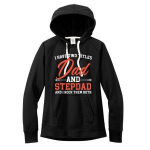 Best Dad Ever Papa Daddy Fatherhood Fathers Day Great Gift Women's Fleece Hoodie