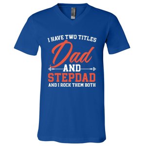 Best Dad Ever Papa Daddy Fatherhood Fathers Day Great Gift V-Neck T-Shirt