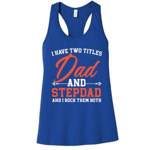 Best Dad Ever Papa Daddy Fatherhood Fathers Day Great Gift Women's Racerback Tank