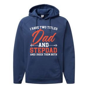 Best Dad Ever Papa Daddy Fatherhood Fathers Day Great Gift Performance Fleece Hoodie