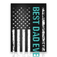 Best Dad Ever USA Flag Dad Gifts Poster