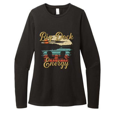 Big Dock Energy Summer Cottage Vacation Lake Life Womens CVC Long Sleeve Shirt