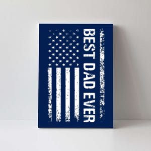 Best Dad Ever USA Flag Dad Gifts Canvas