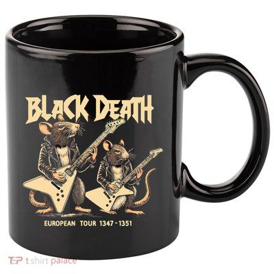 Black Death European Ren Faire Medieval History Goth 11oz C Handle Ceramic Mug