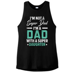 Best Dad Ever Papa Daddy Fatherhood Fathers Day Gift Ladies PosiCharge Tri-Blend Wicking Tank