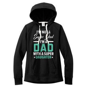 Best Dad Ever Papa Daddy Fatherhood Fathers Day Gift Women's Fleece Hoodie