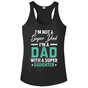 Best Dad Ever Papa Daddy Fatherhood Fathers Day Gift Ladies PosiCharge Competitor Racerback Tank