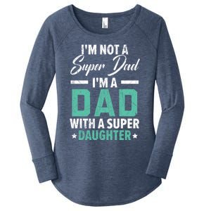 Best Dad Ever Papa Daddy Fatherhood Fathers Day Gift Women's Perfect Tri Tunic Long Sleeve Shirt