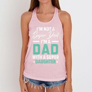 Best Dad Ever Papa Daddy Fatherhood Fathers Day Gift Women's Knotted Racerback Tank