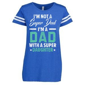 Best Dad Ever Papa Daddy Fatherhood Fathers Day Gift Enza Ladies Jersey Football T-Shirt