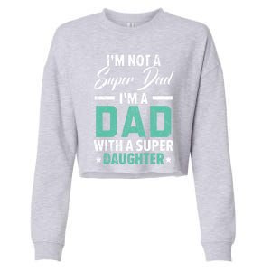 Best Dad Ever Papa Daddy Fatherhood Fathers Day Gift Cropped Pullover Crew