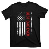 Best Dad Ever USA Flag Dad Gifts T-Shirt