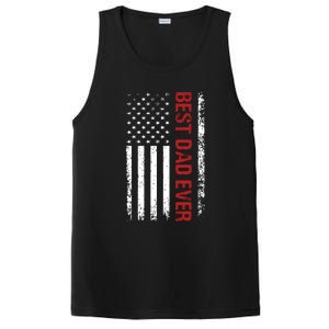 Best Dad Ever USA Flag Dad Gifts PosiCharge Competitor Tank