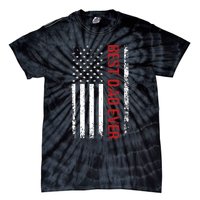 Best Dad Ever USA Flag Dad Gifts Tie-Dye T-Shirt